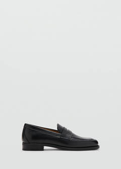 Leather penny loafers — Black 1