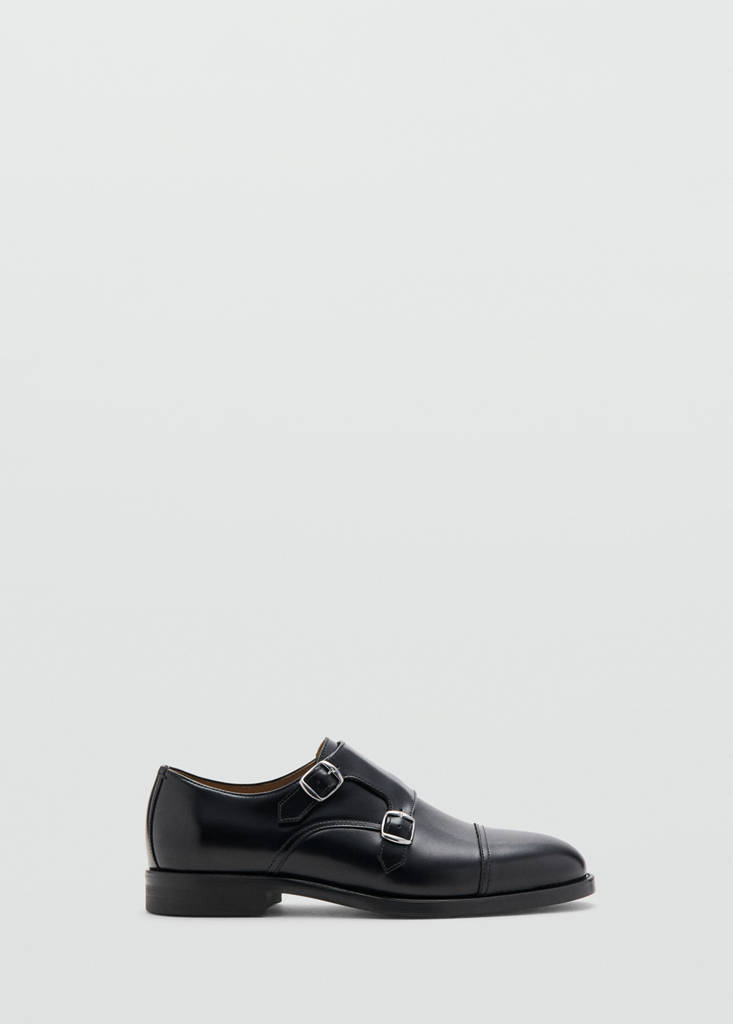 Double buckle leather shoe - thumbnail 2
