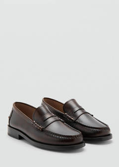 Leather penny loafers — Brown 2