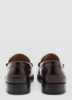 Leather penny loafers — Brown 4