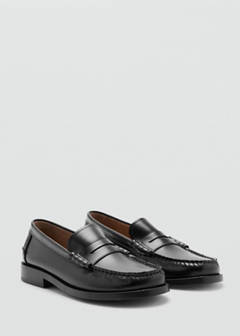 Leather penny loafers — Black 2