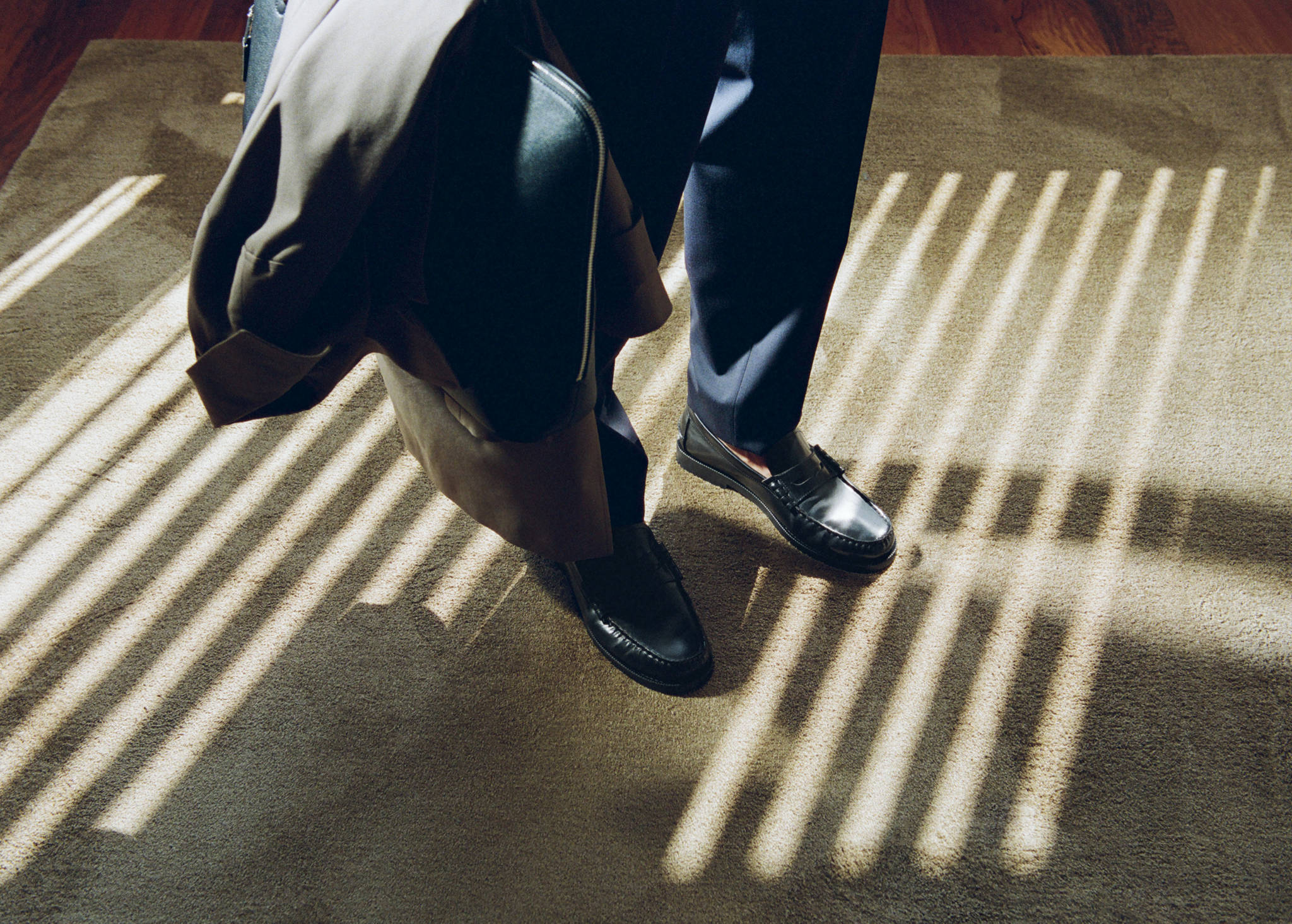 Leather penny loafers - Panoramic plane