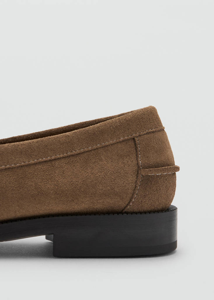 Split leather moccasin — Light/Pastel Brown