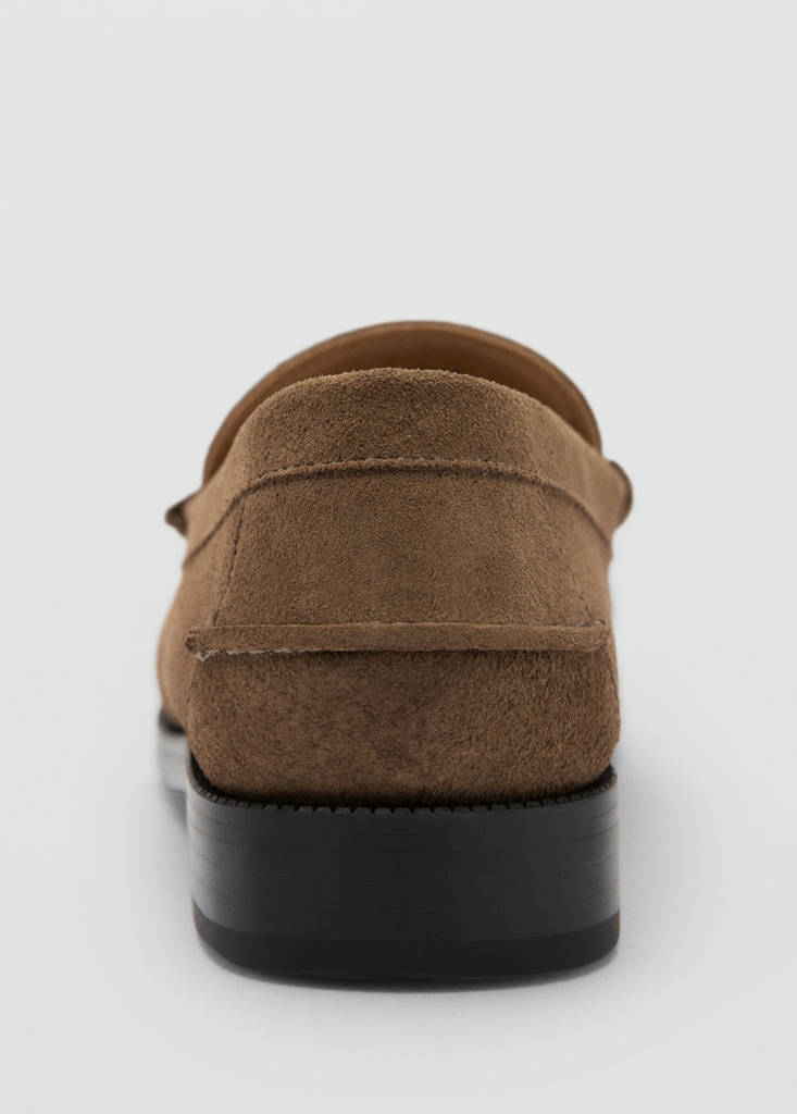 Split leather moccasin — Light/Pastel Brown
