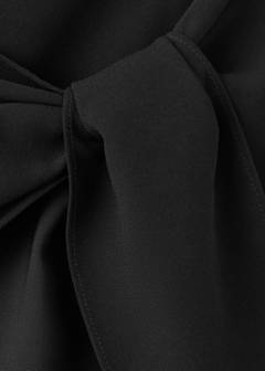 Straight shorts with tie detail — Black 6