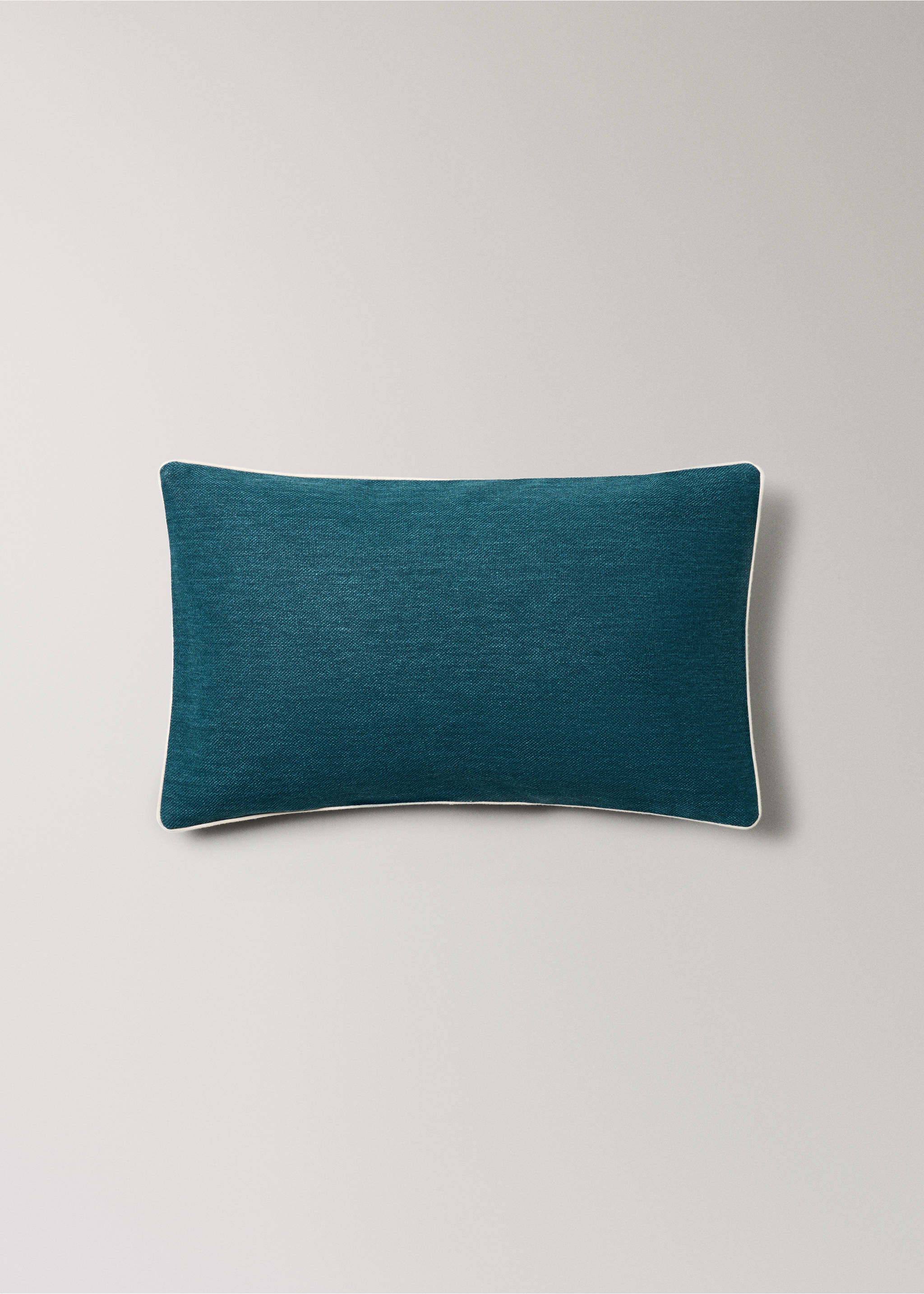 Cotton cushion cover 30x50 cm - Article without model, Petrol Blue. Ref: 37021469-00.