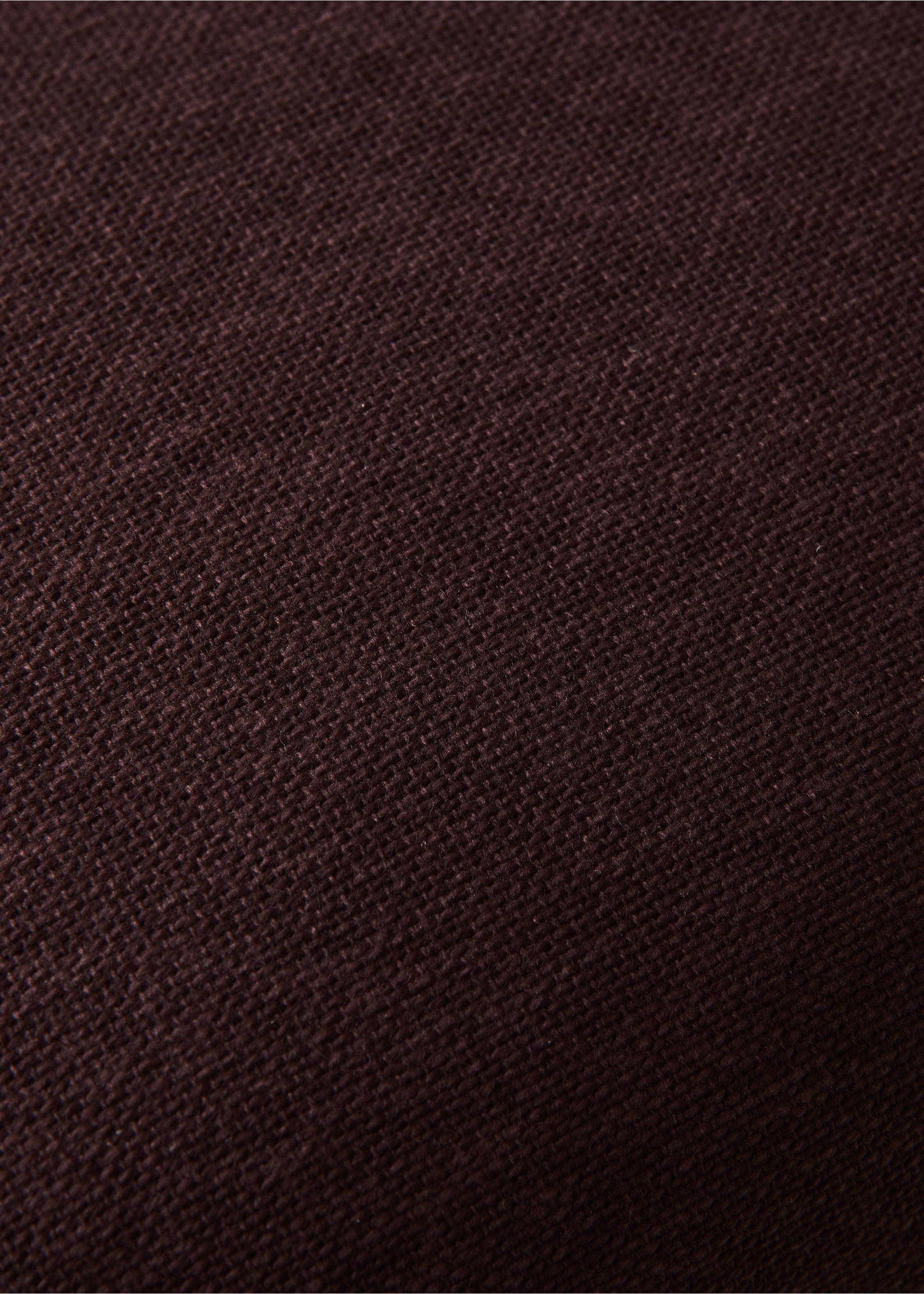 Housse coussin coton liseré 30x50 cm - Détail de l'article 3, Rouge foncé. Ref: 37021469-00.