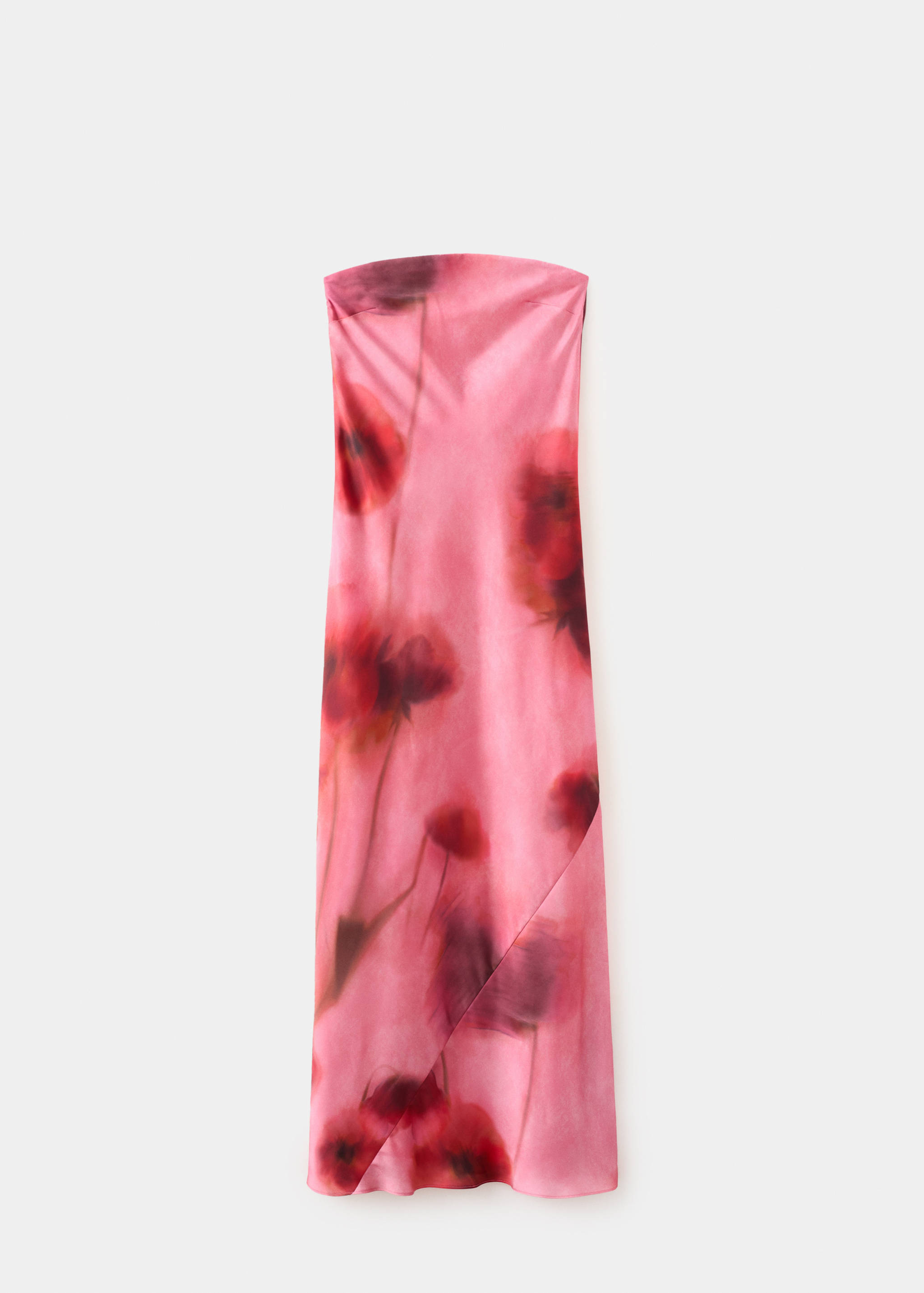 Strapless printed dress - Article without model