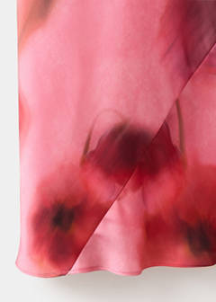 Strapless floral dress — Pastel Pink 8