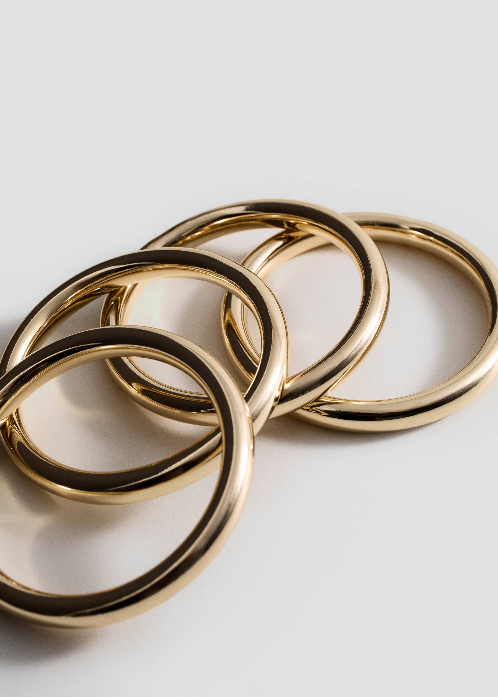 Mixed bracelet set - Medium plane, Gold. Ref: 37021471-00.