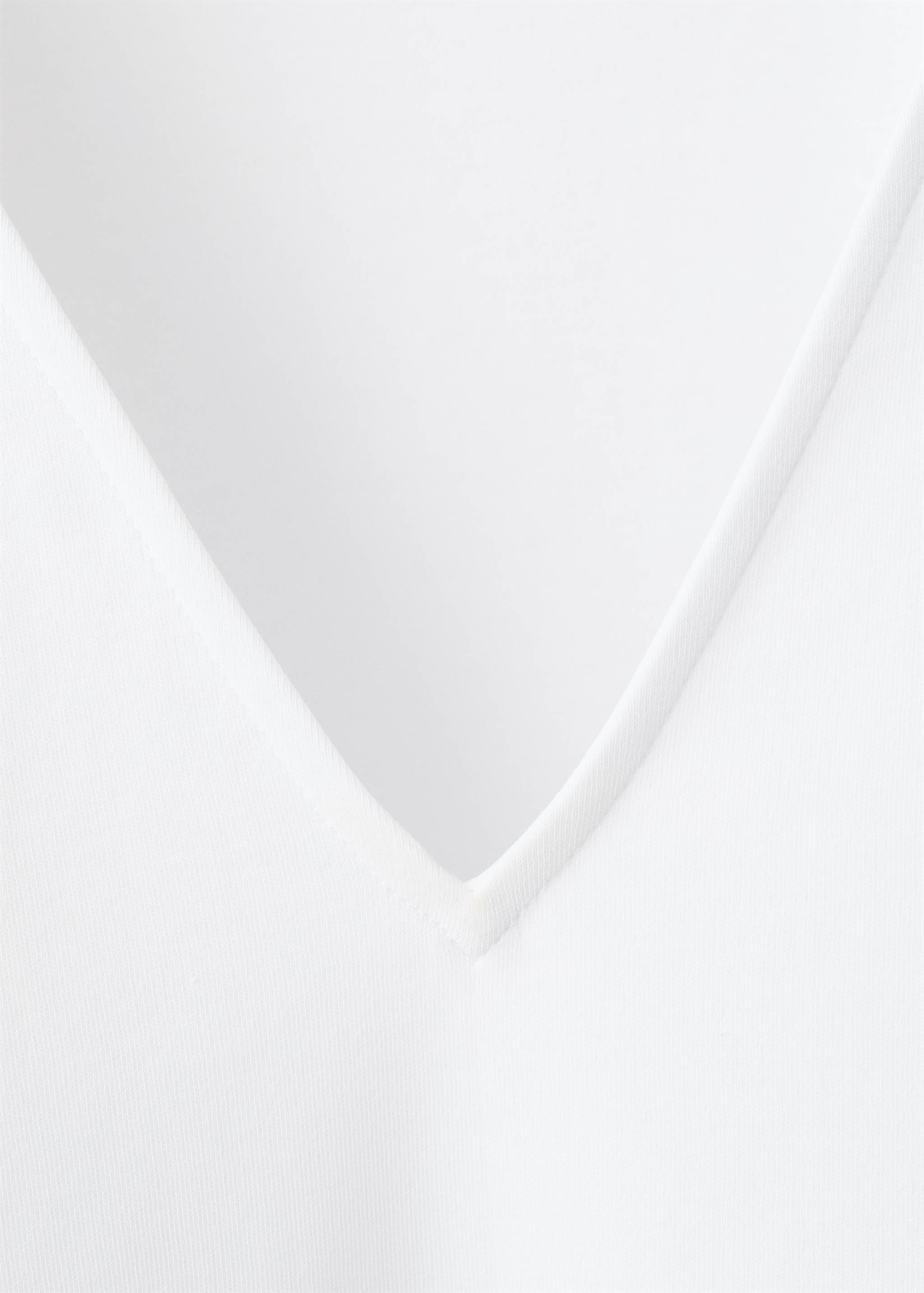 V-neck cotton T-shirt - Details of the article 8
