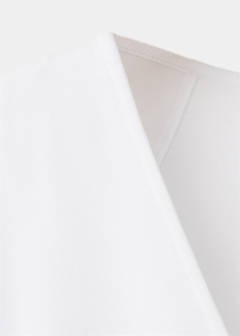 V-neck cotton T-shirt — White 10