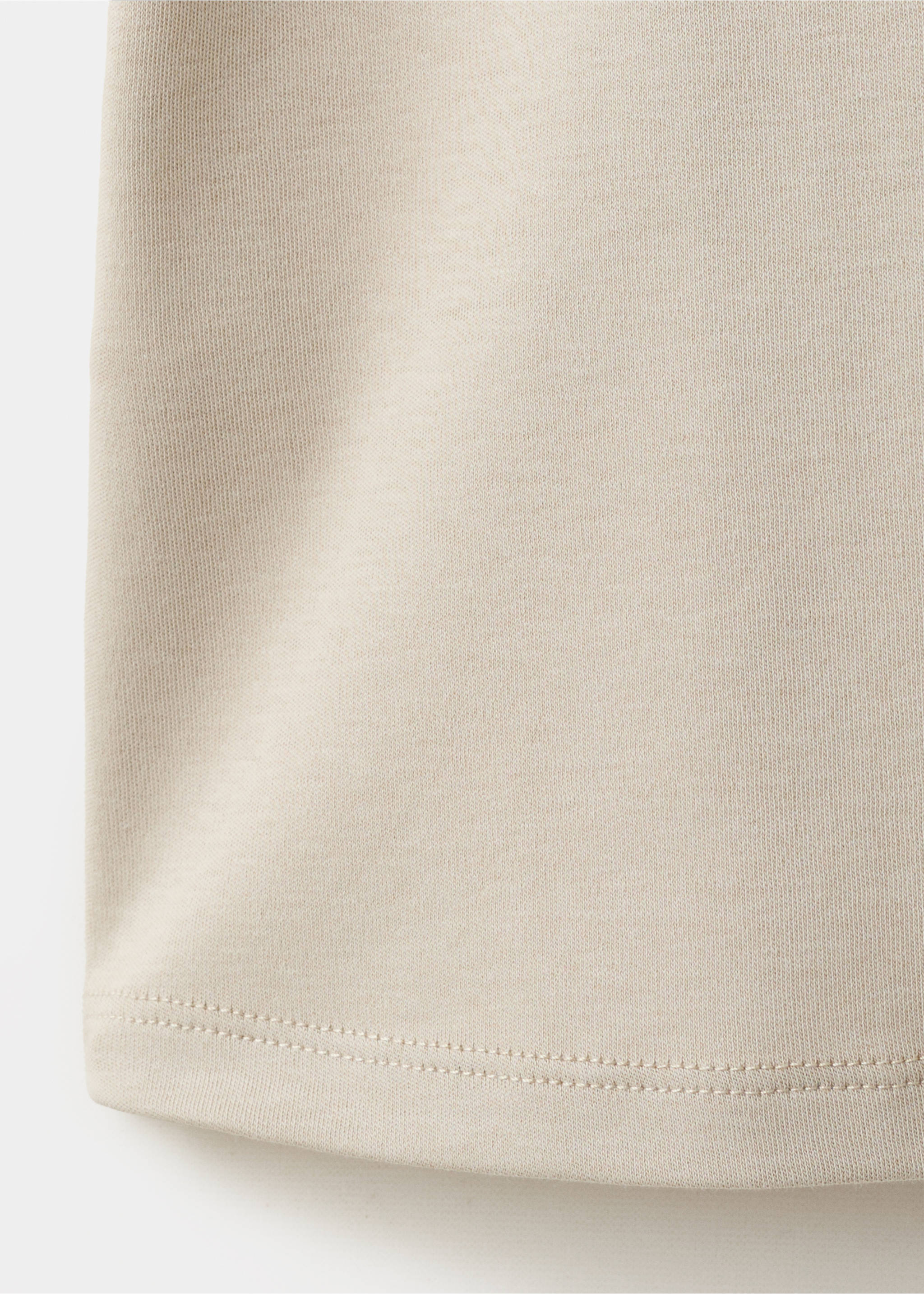 V-neck cotton T-shirt - Details of the article 0, Light/Pastel Grey. Ref: 37021472-00.