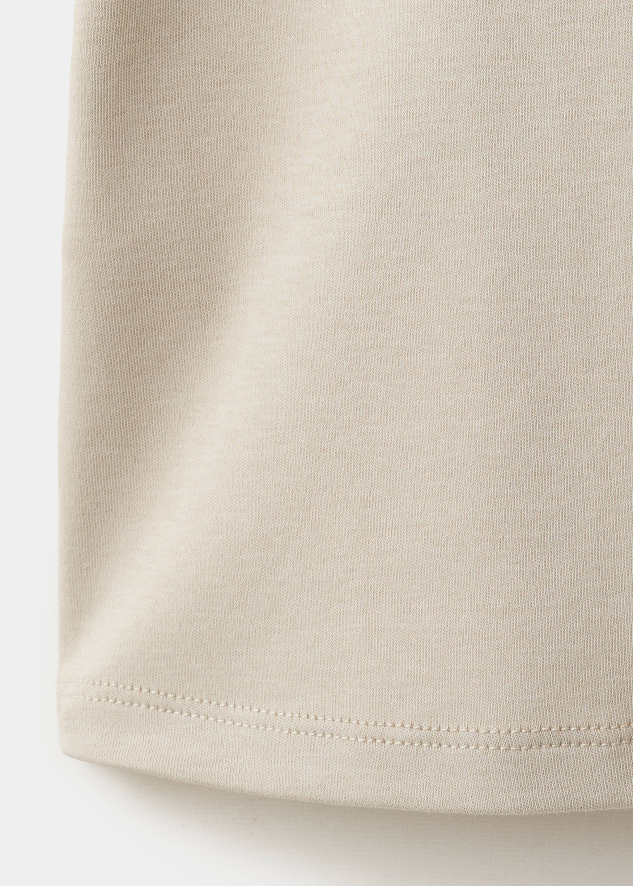 V-neck cotton T-shirt - Details of the article 0