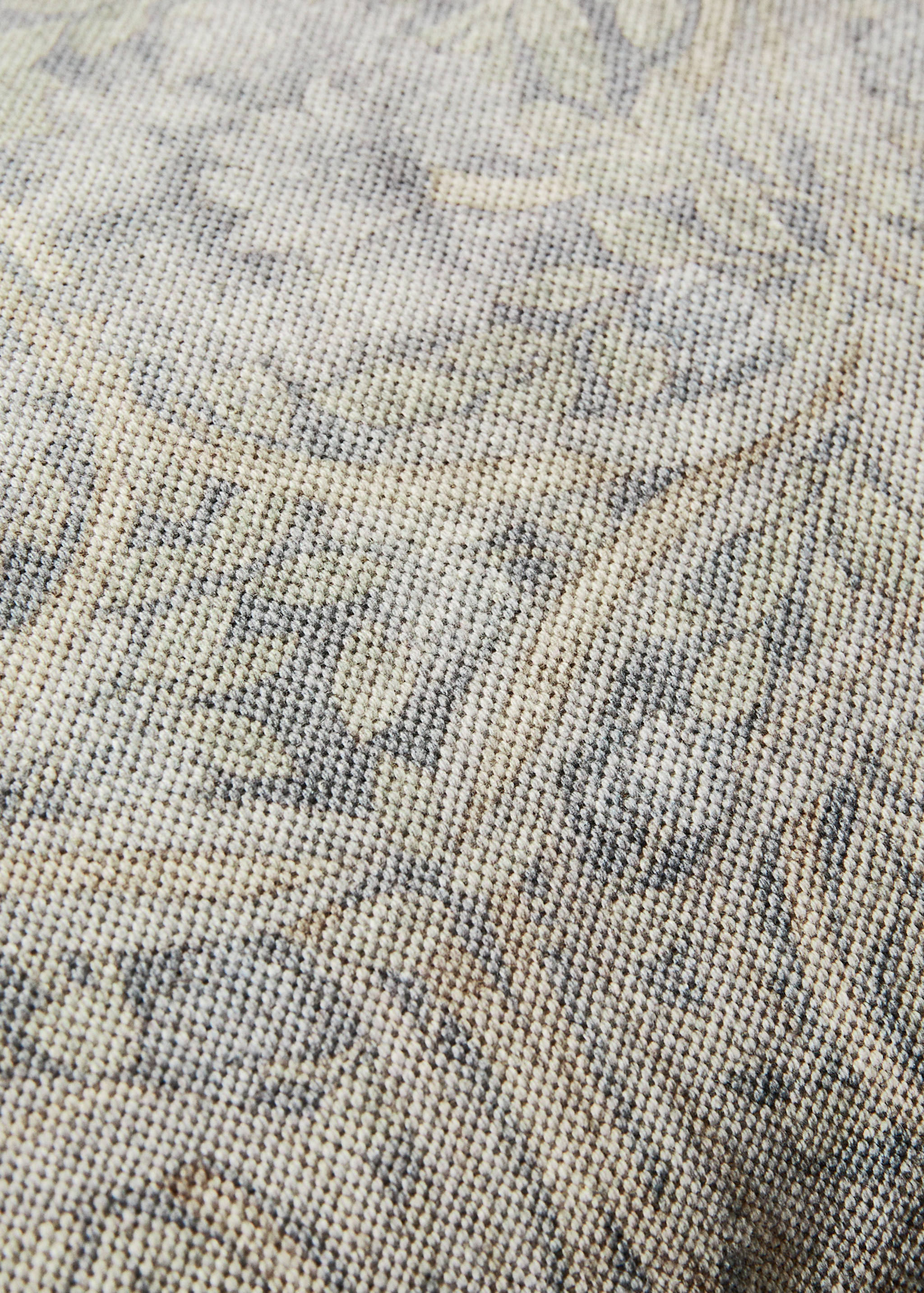 Housse de coussin en coton et lin à motif ornemental 40×90 cm - Détail de l'article 3