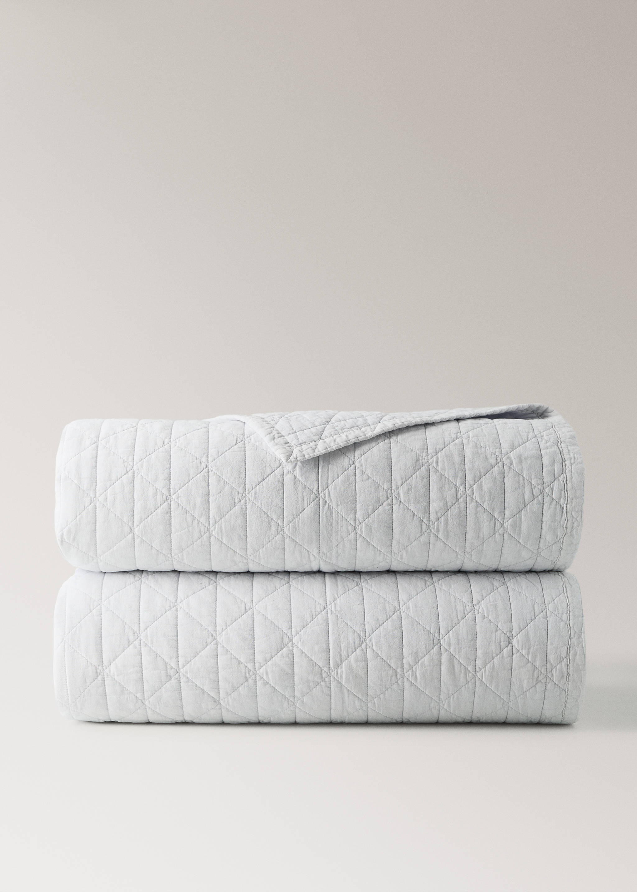 100% cotton quilt with diamond pattern, for 90 cm bed - Article without model