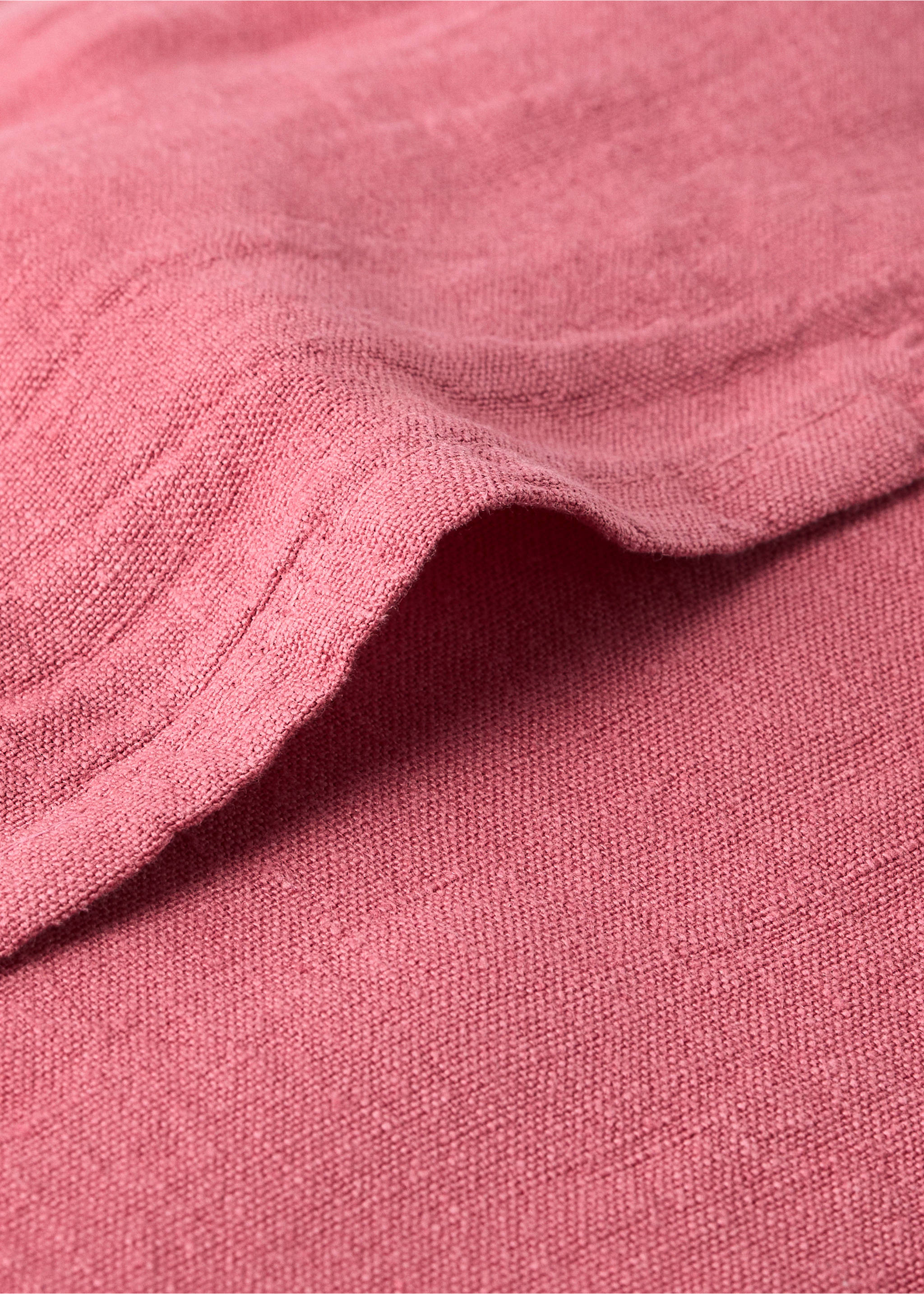Housse de coussin enfant 100 % lin garment-dyed 30x40 cm - Détail de l'article 2, Rouge-orangé. Ref: 37021495-00.