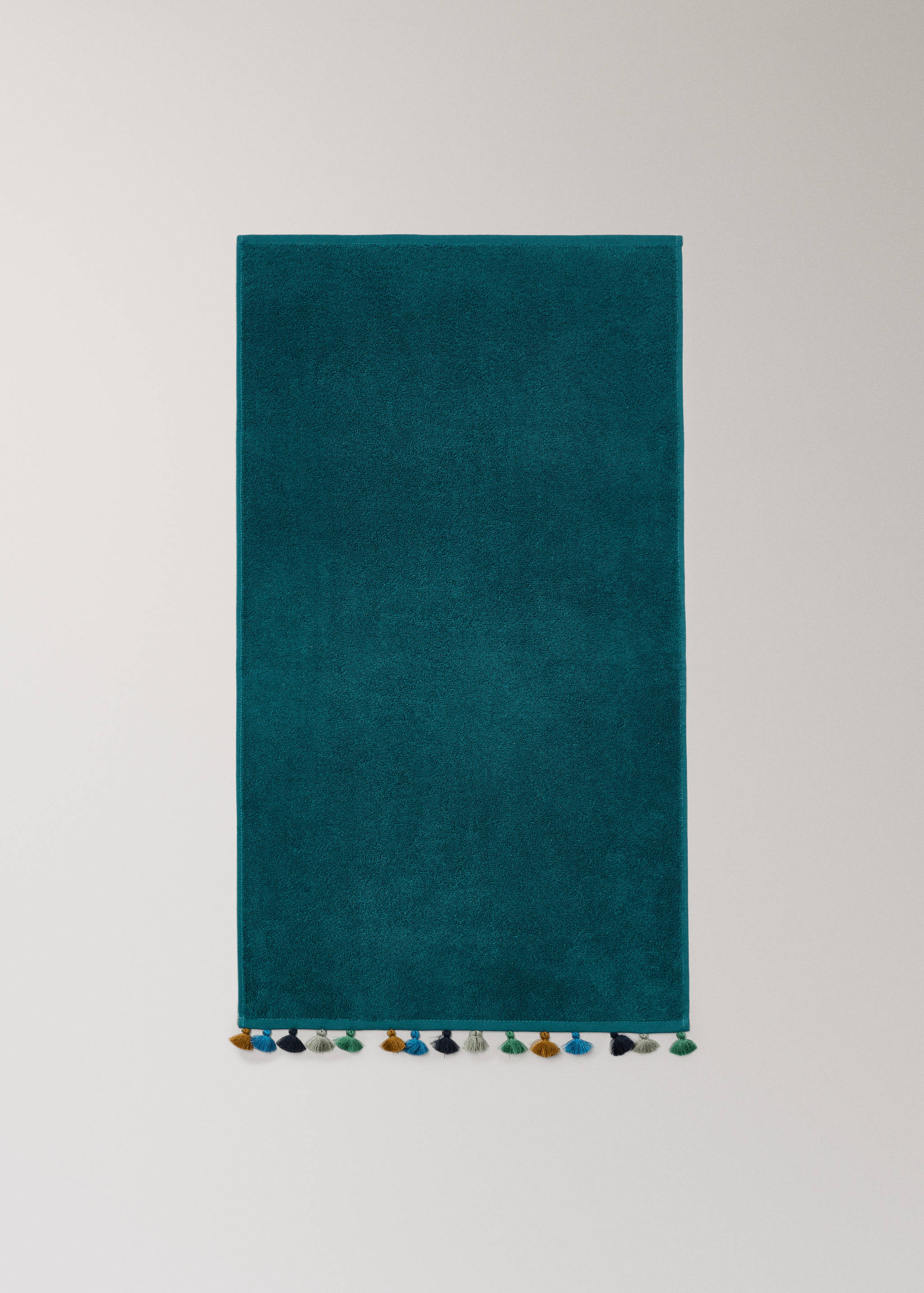 Toalla lavabo infantil algodón pompones multicolor - Detalle del artículo 3