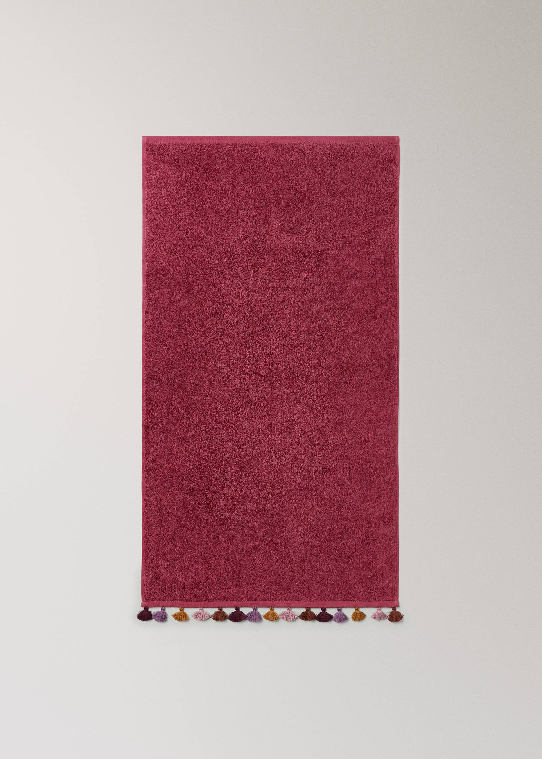 Toalla lavabo infantil algodón pompones multicolor - Detalle del artículo 3