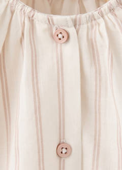 Striped pyjama T-shirt — Nude 3