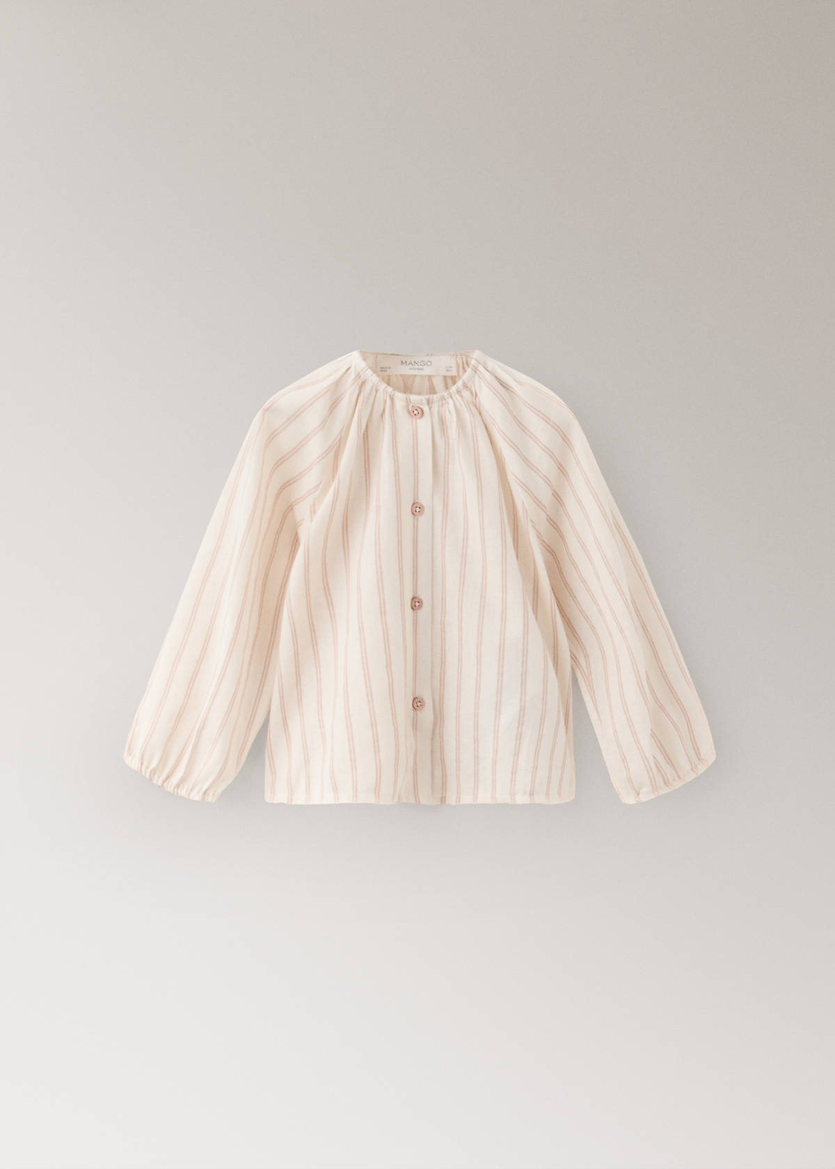 Striped pyjama T-shirt — Nude