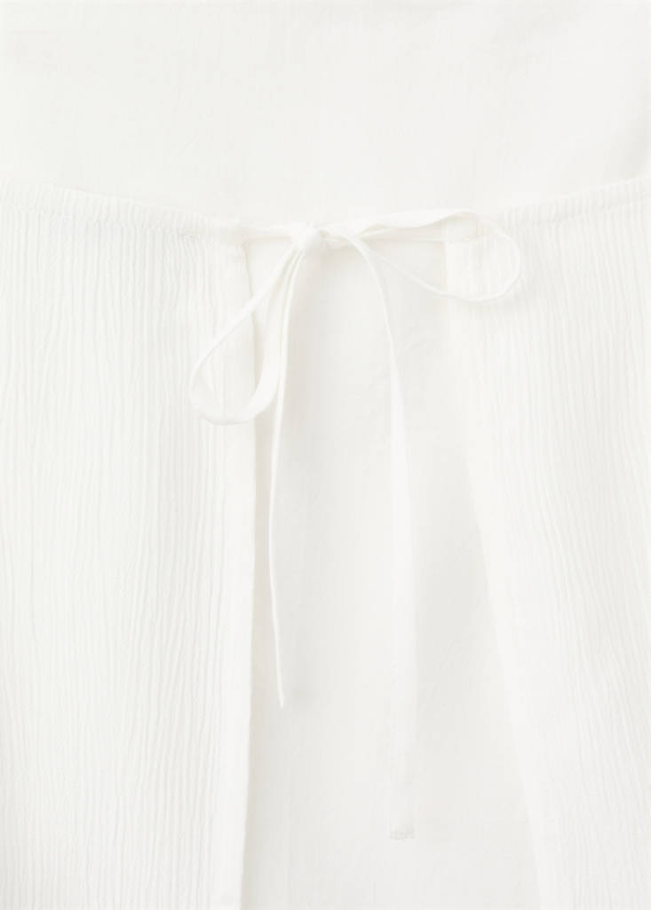 Sequin top with spaghetti strap — Off White