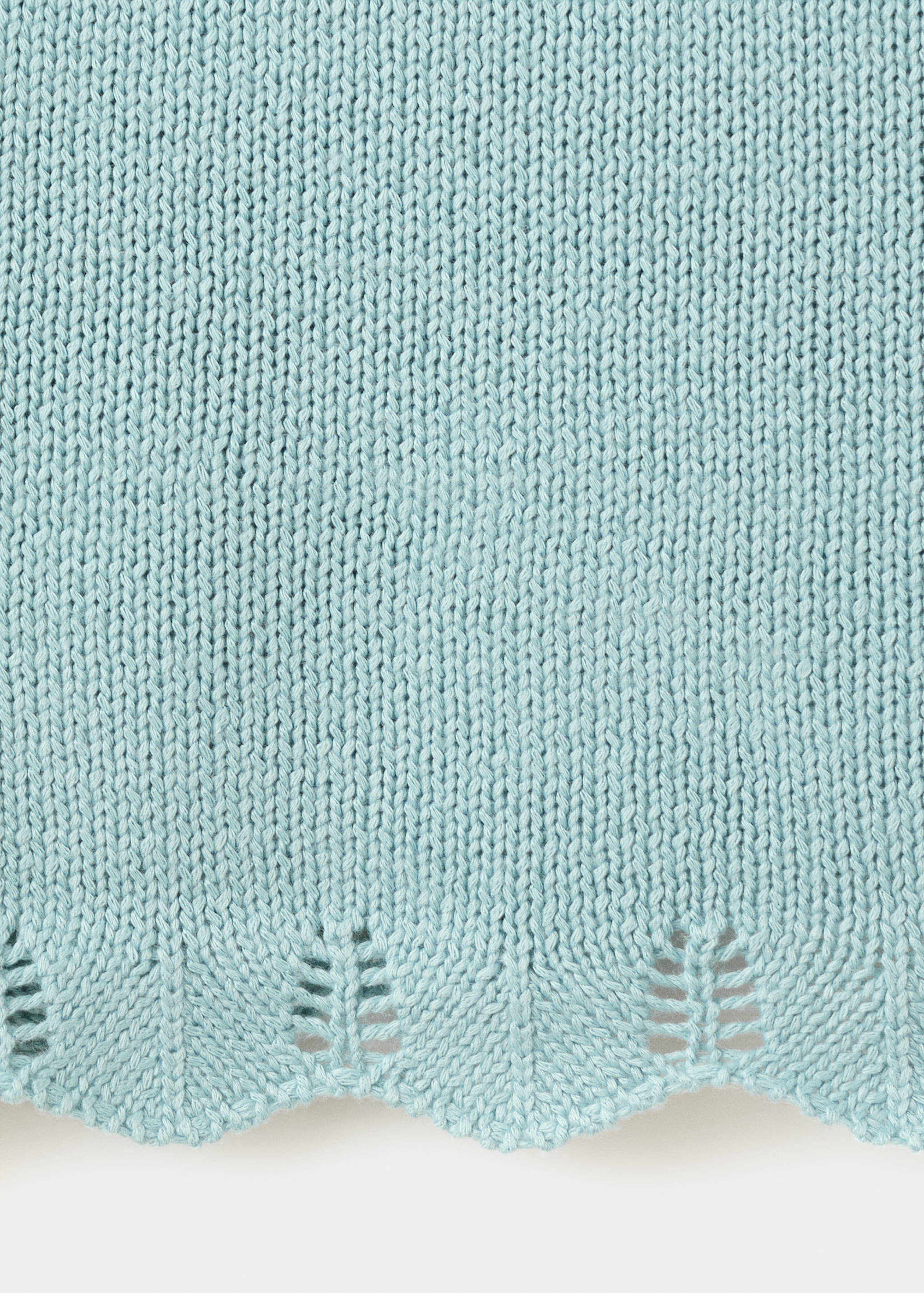 Asymmetric openwork knit top - Details of the article 0