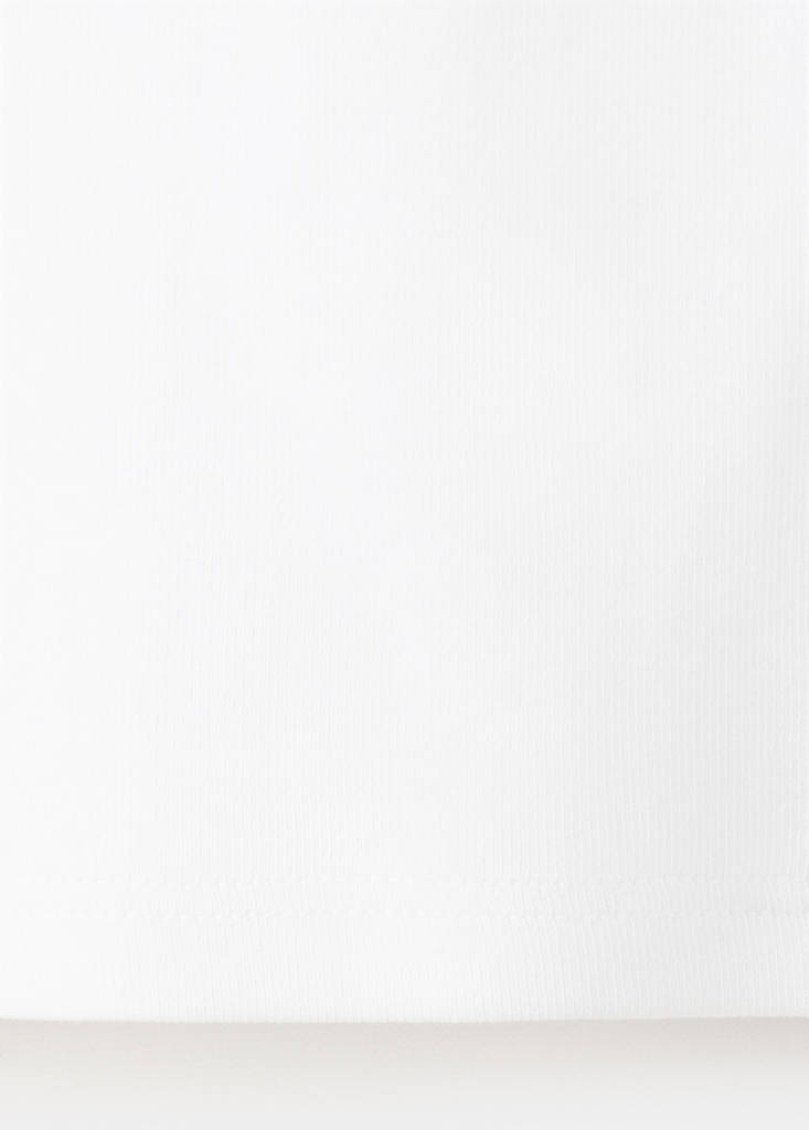Halter top with embroidered details — Off White