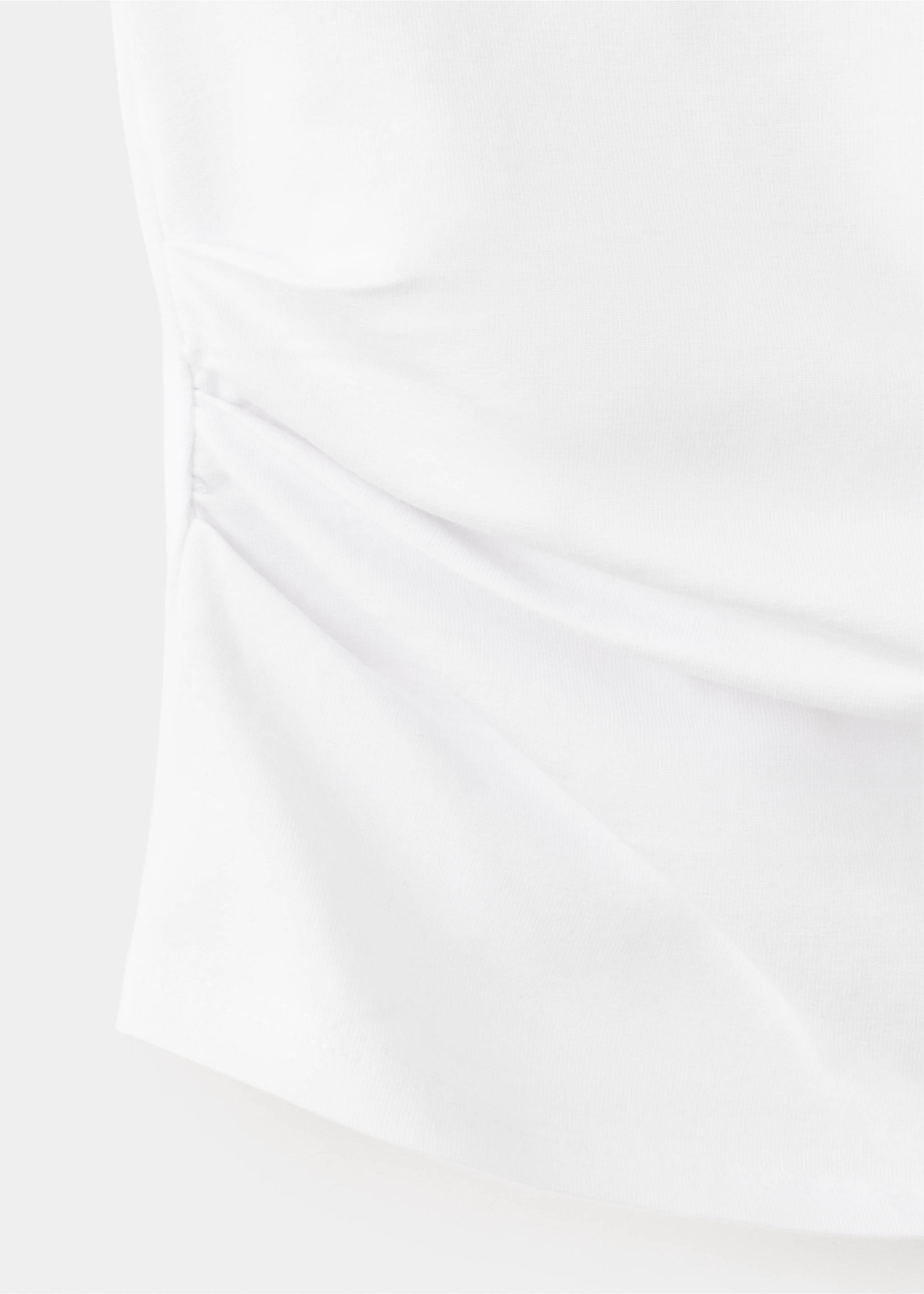 Boat-neck top - Details of the article 0, Off White. Ref: 37021514-00.