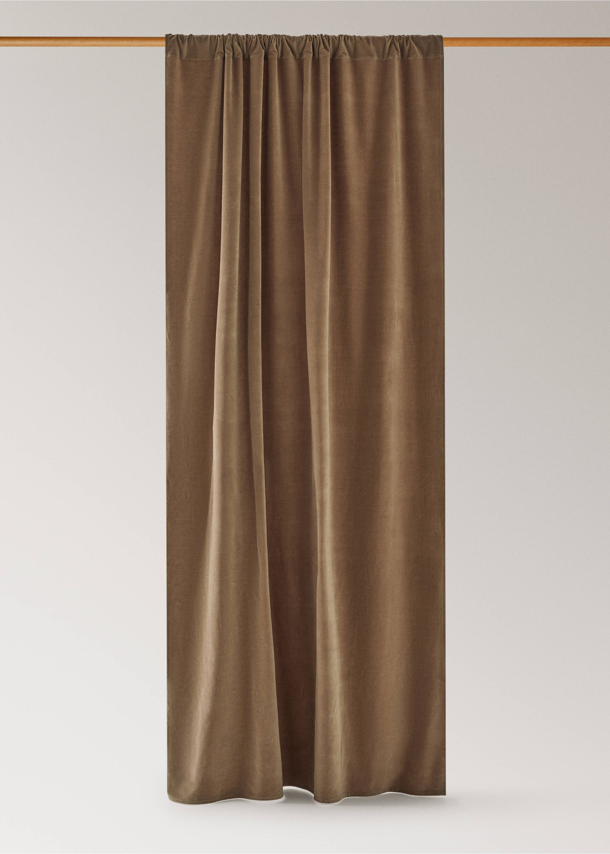 100% cotton curtain, high opacity - Article without model, Sand. Ref: 37021516-00.