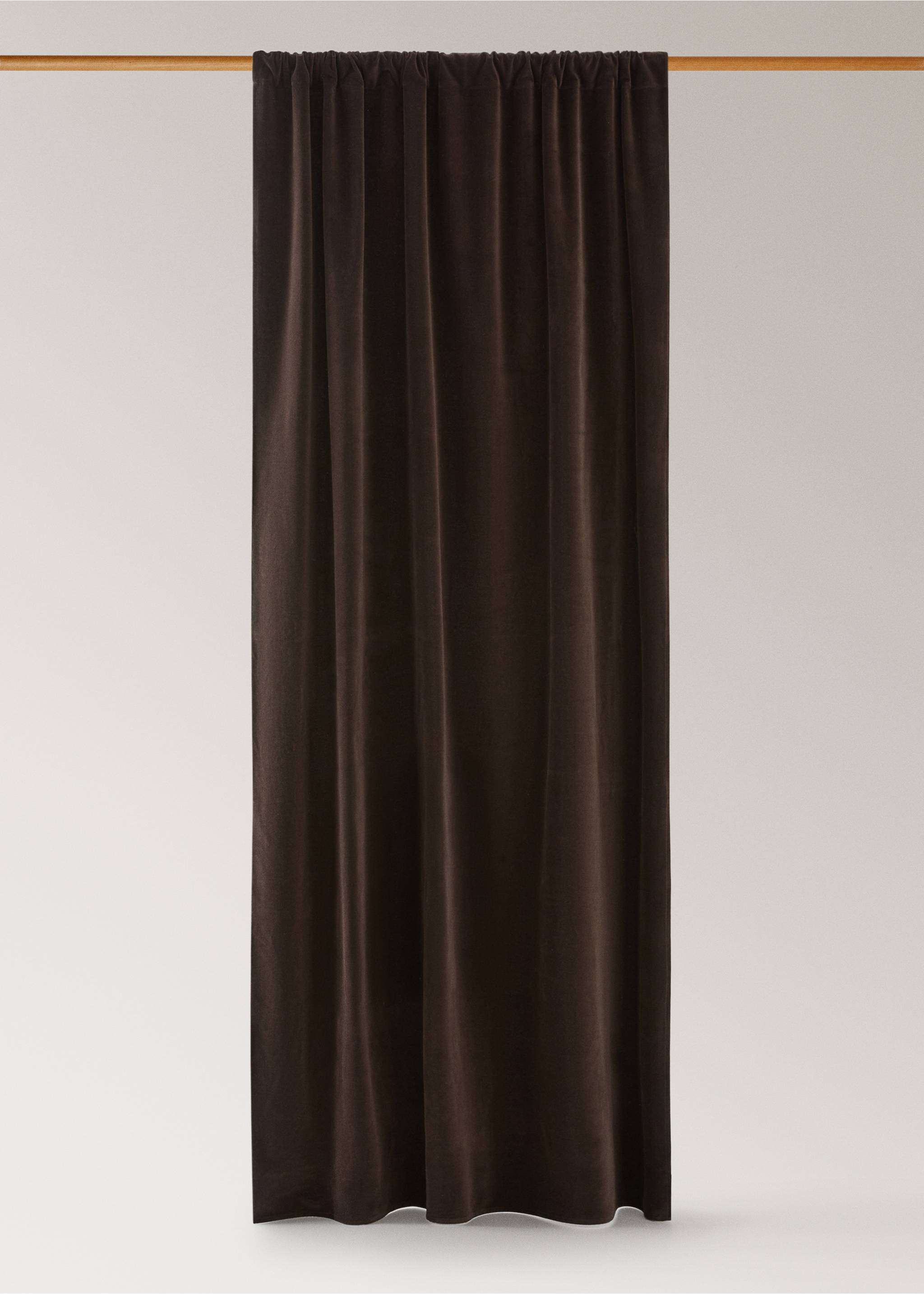 100% cotton curtain, high opacity - Article without model, Chocolate. Ref: 37021516-00.