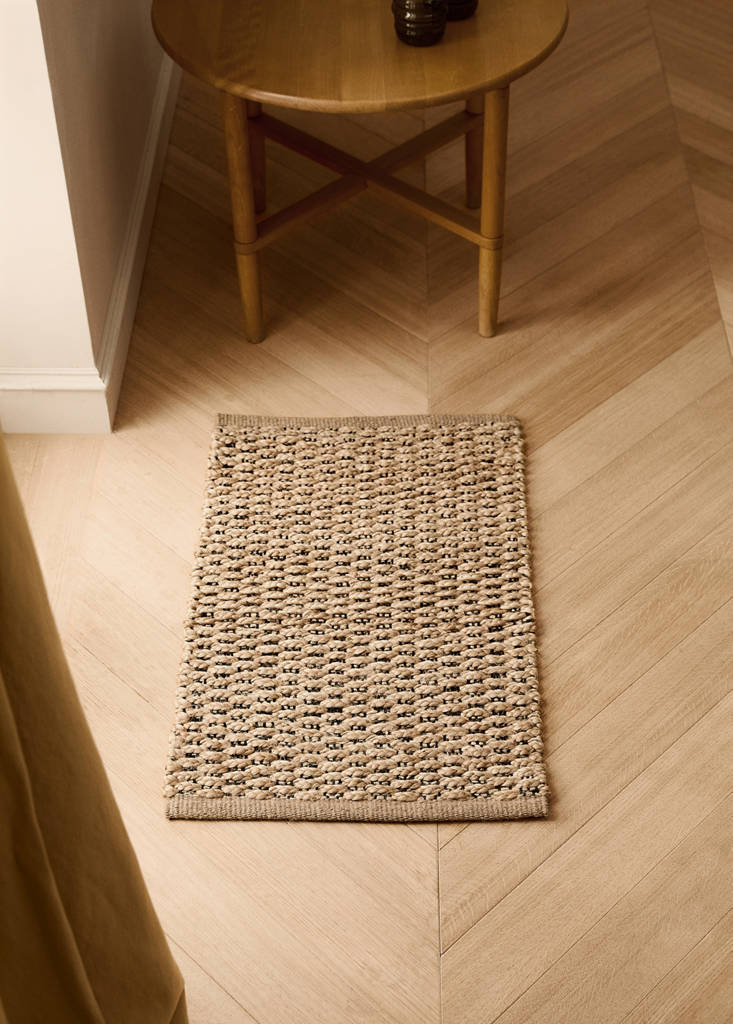 Small jute rug — Beige
