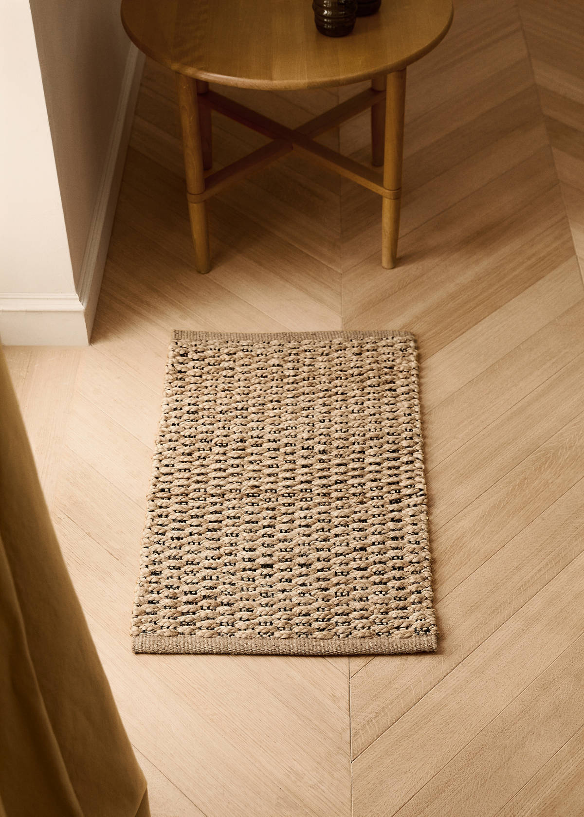 Small jute rug — Beige