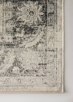 Extra-large distressed-effect rug — Grey 3
