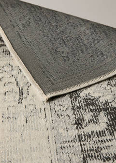 Extra-large distressed-effect rug — Grey 4