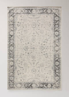 Extra-large distressed-effect rug — Grey 5