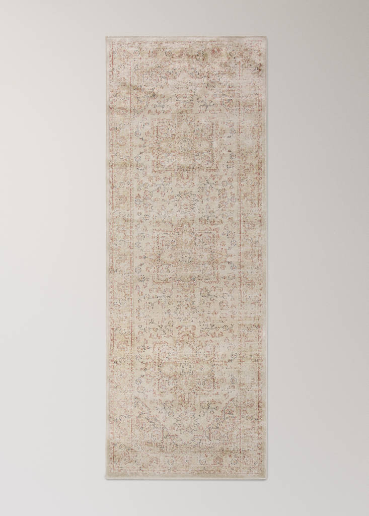 Large aged-effect rug — Beige