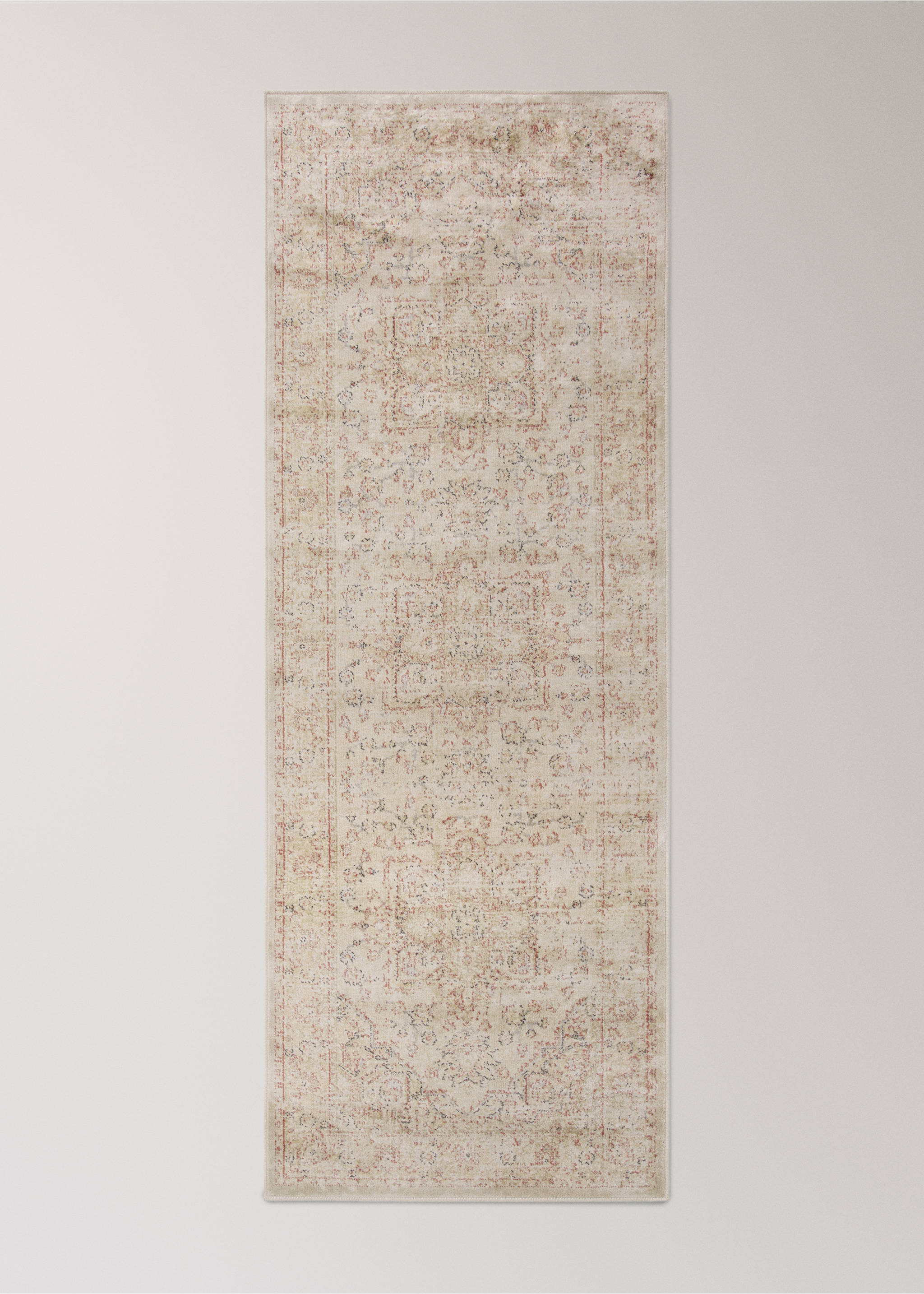 Kleiner Teppich im Vintage-Look - Artikel ohne Model, Beige. Ref: 37021524-00.