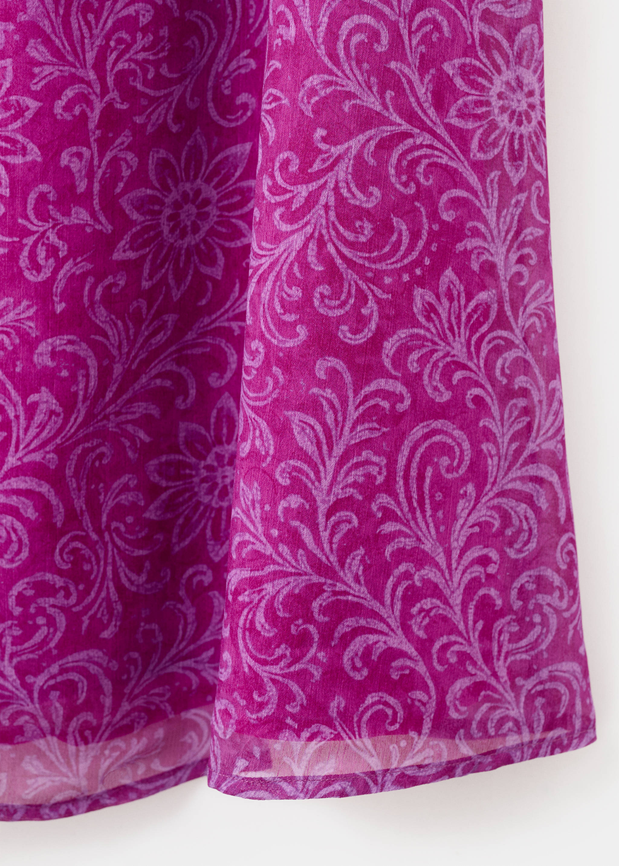 Printed dress with foulard - Details of the article 8