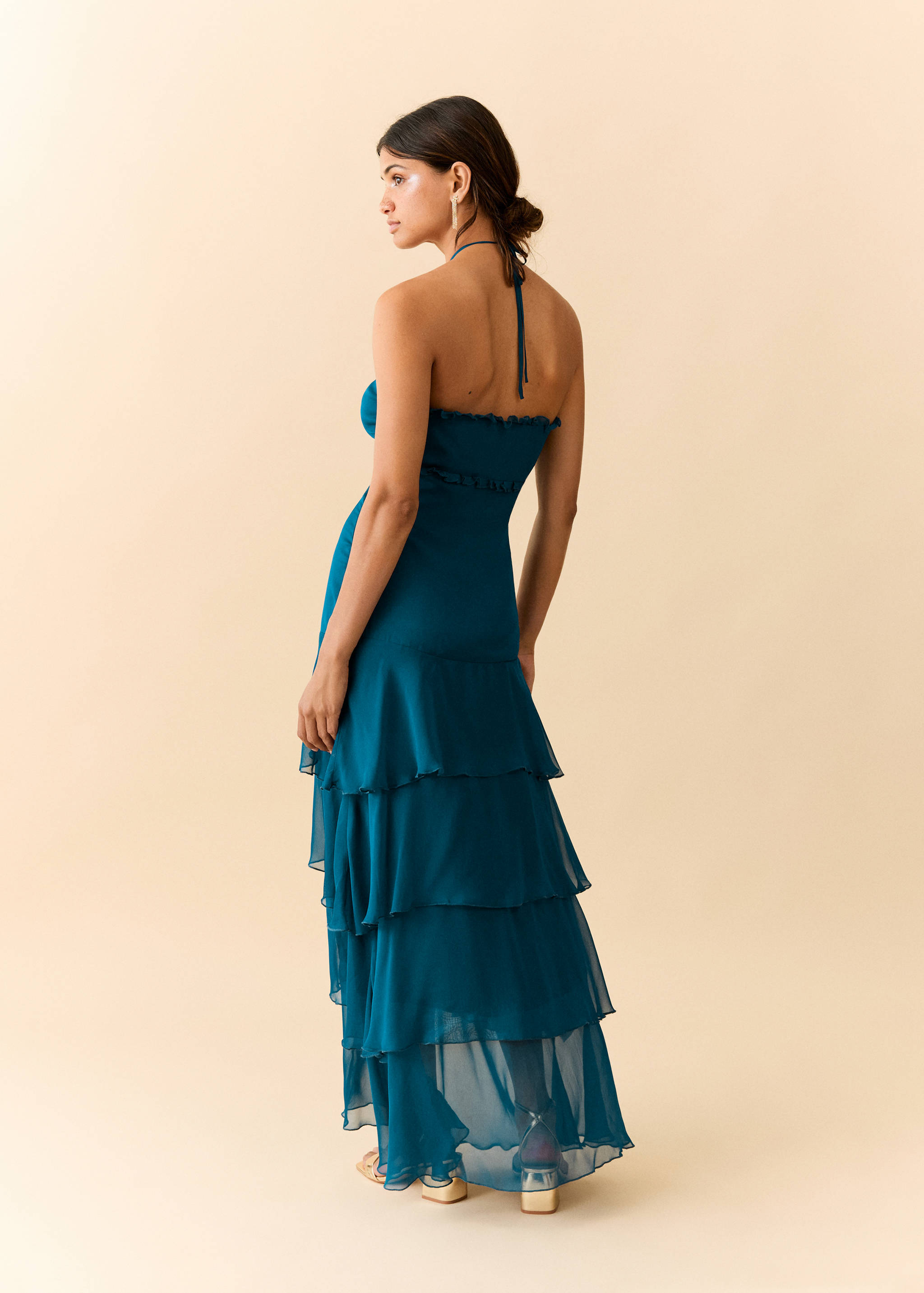 A-line dress with frills - Reverse of the article