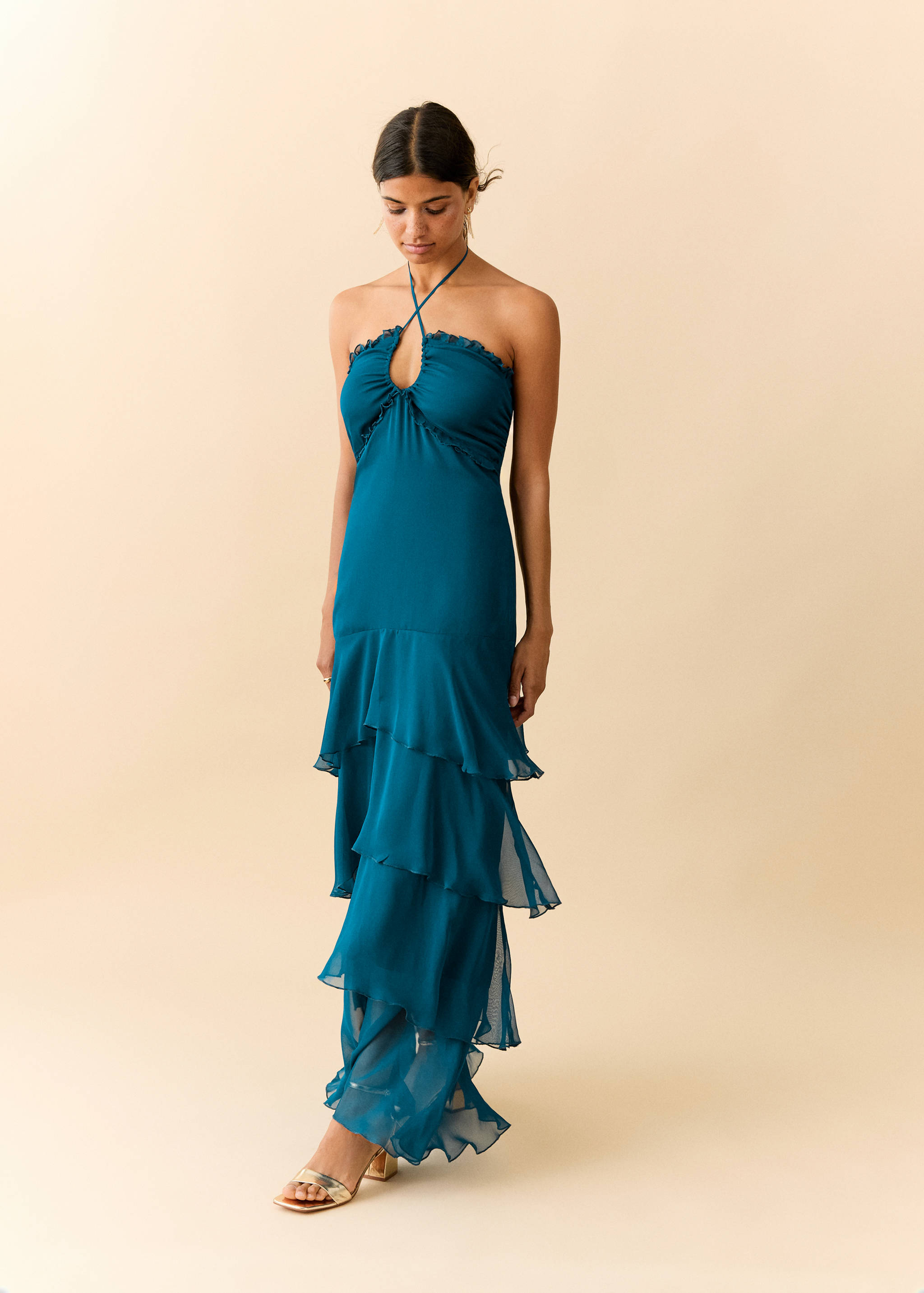 A-line dress with frills - Details of the article 2