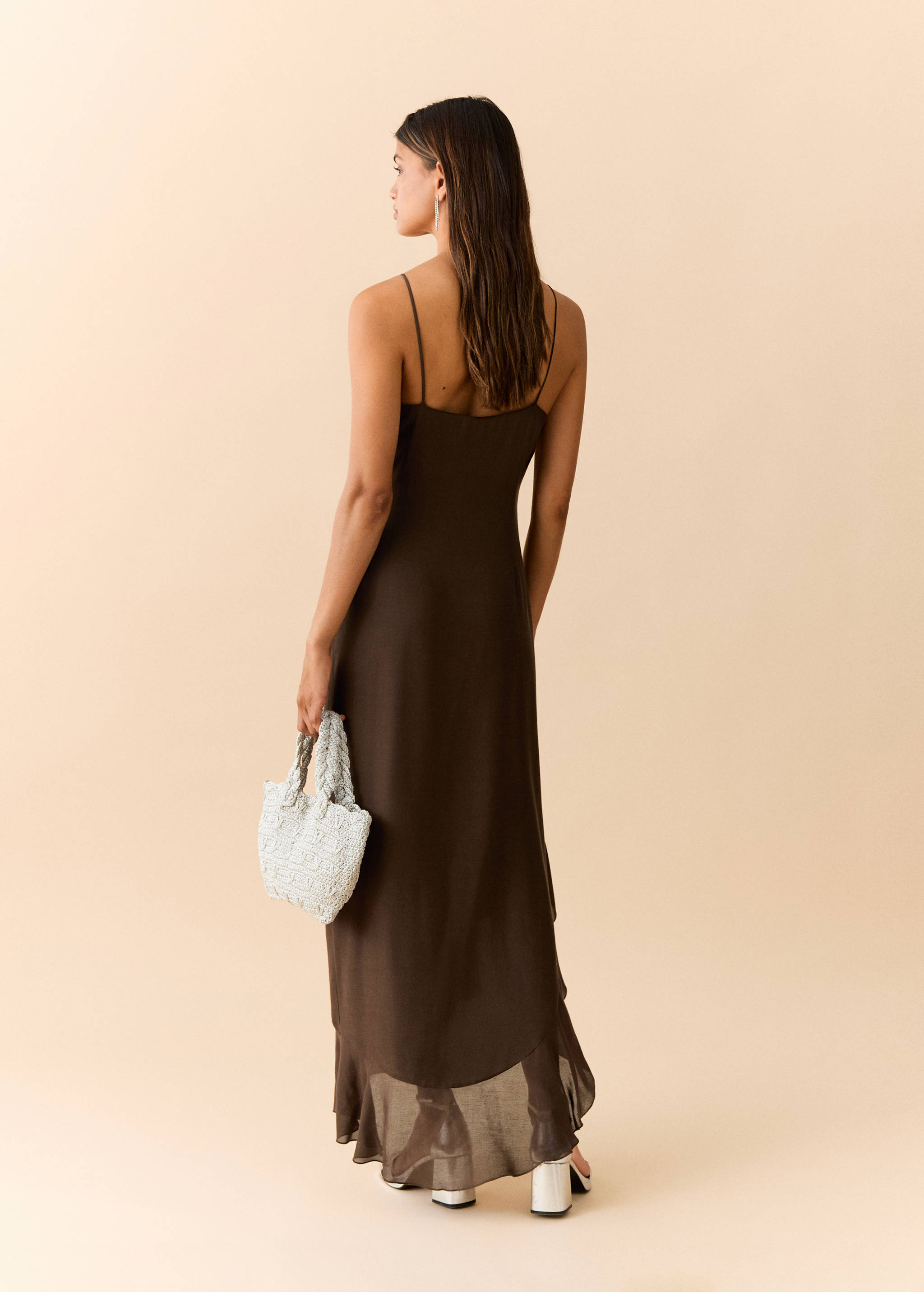 Vestido volantes tirantes finos - Reverso del artículo