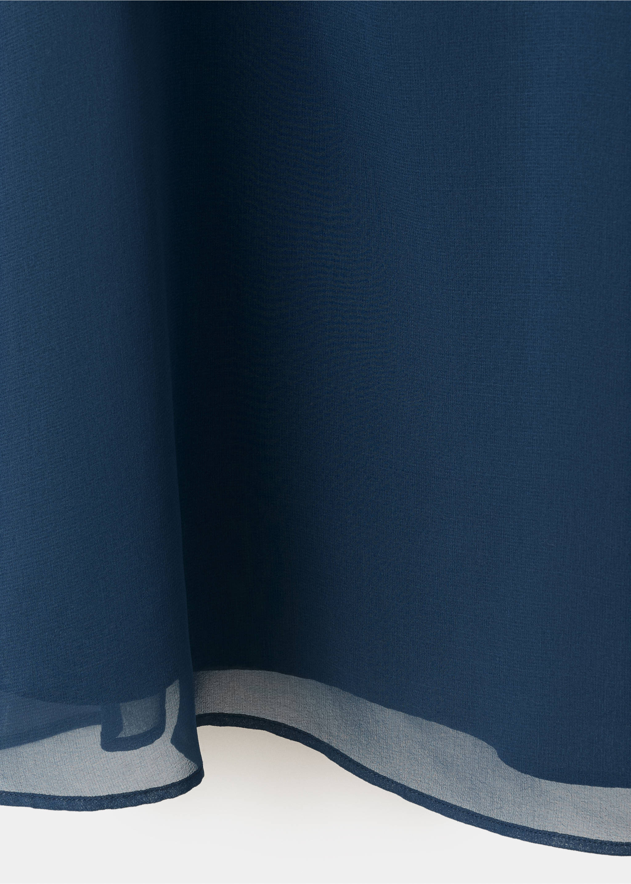 Halter neck dress with spaghetti straps - Details of the article 8, Navy. Ref: 37021547-00.