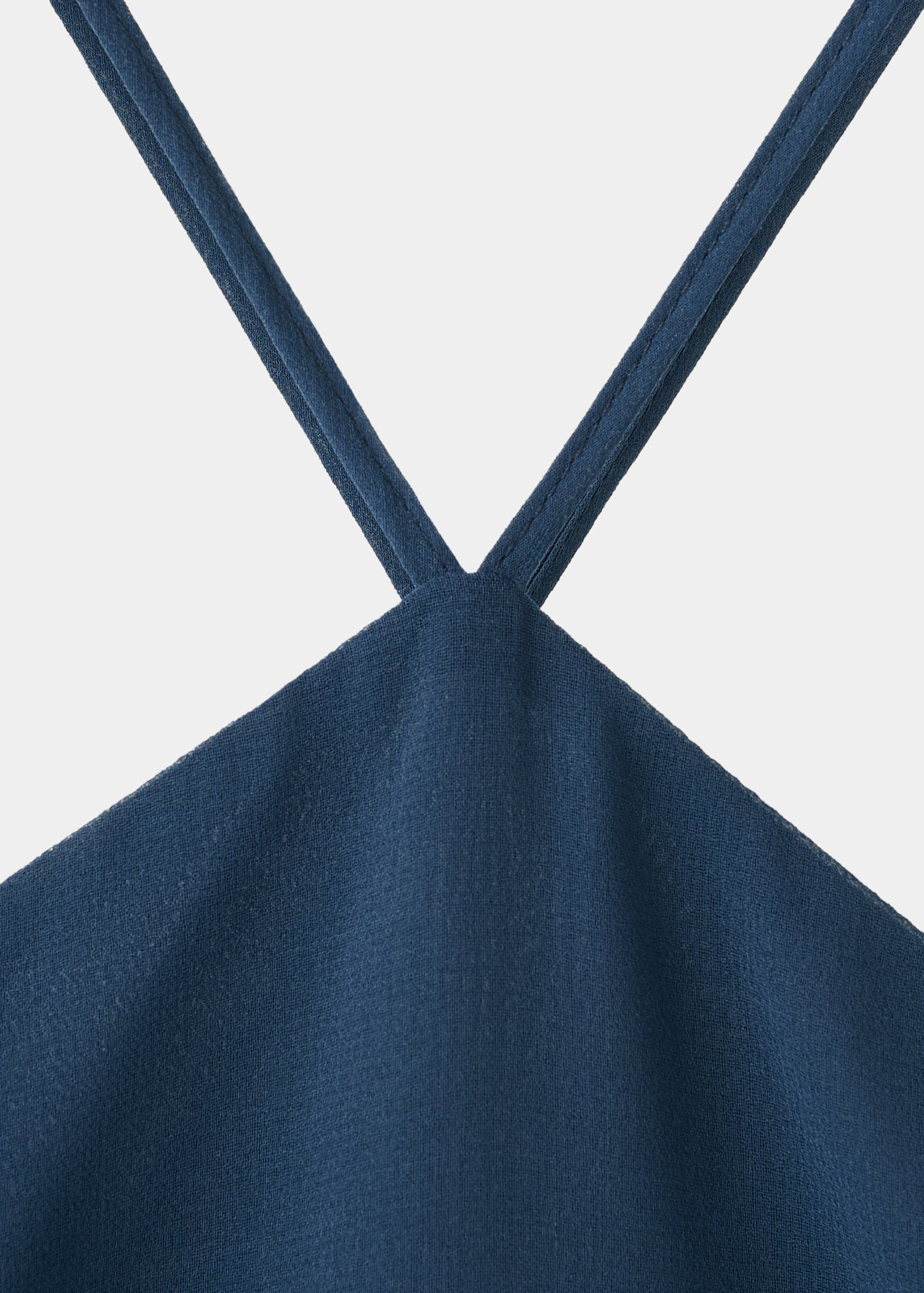Halter neck dress with spaghetti straps - Details of the article 0