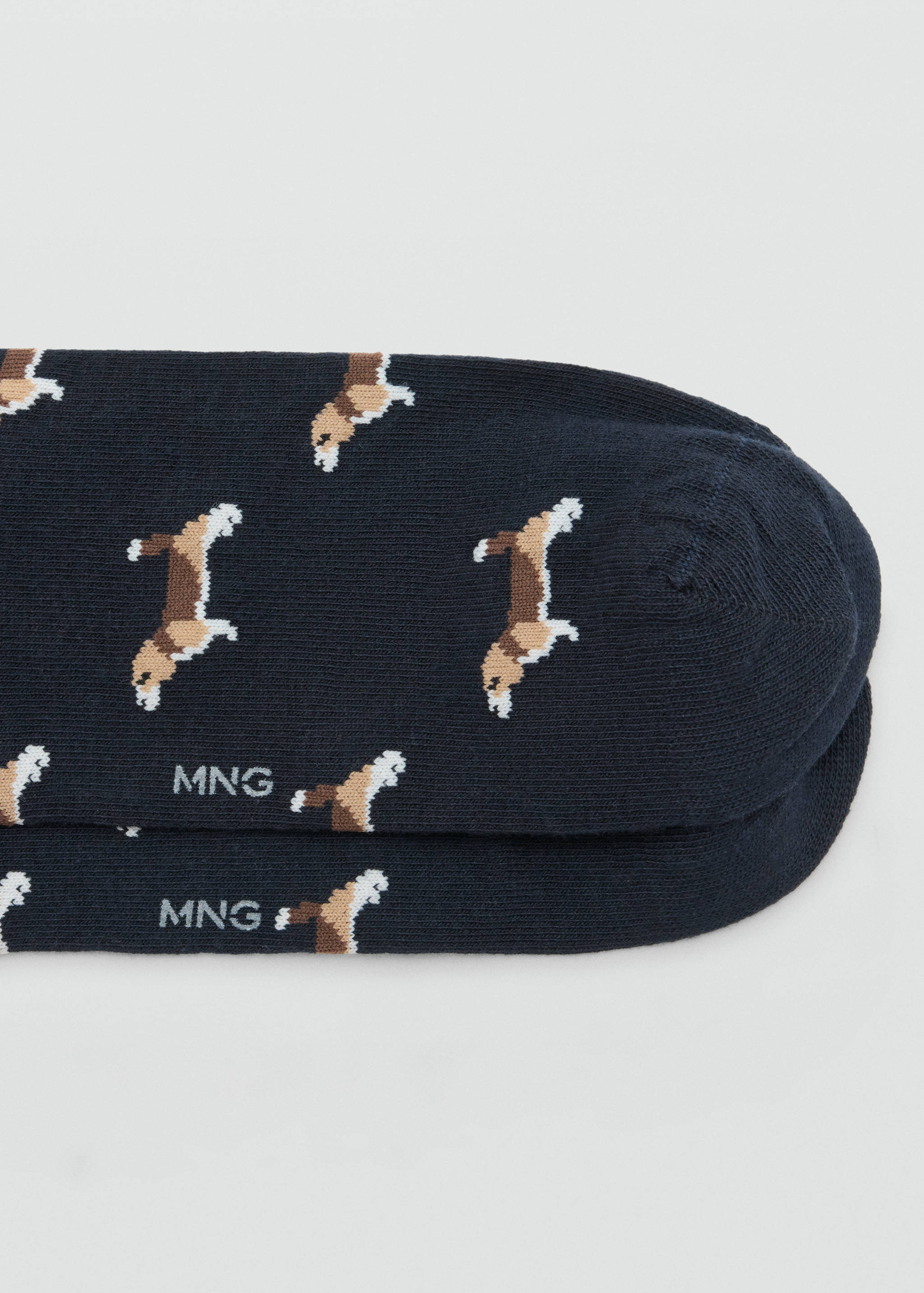 Chaussettes coton imprimé chien - Détail de l'article 0