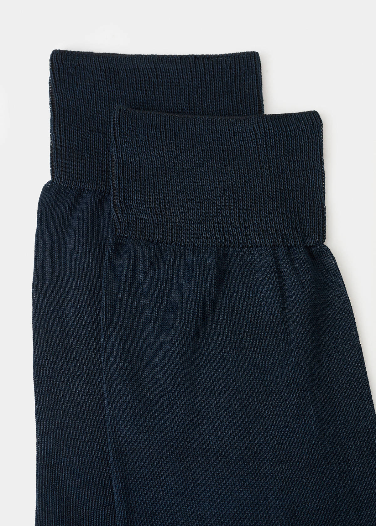 Pack of 2 long cotton socks — Dark Navy