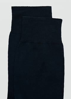 Pack of 2 long cotton socks — Dark Navy 3