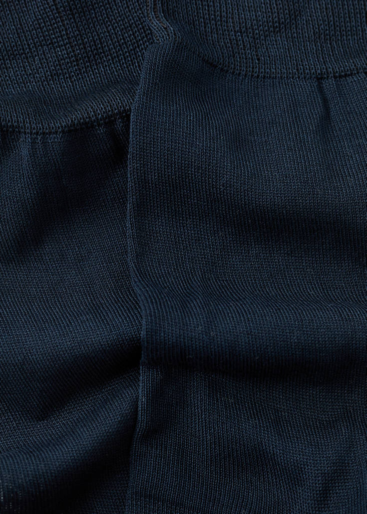 Pack of 2 long cotton socks — Dark Navy