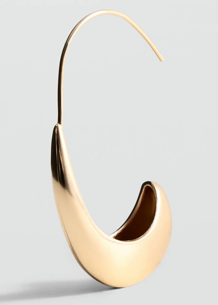Twisted hoop earrings — Gold