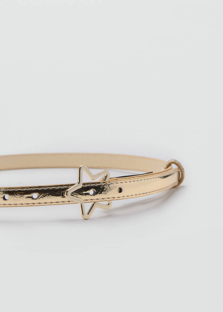 Belt with star buckle